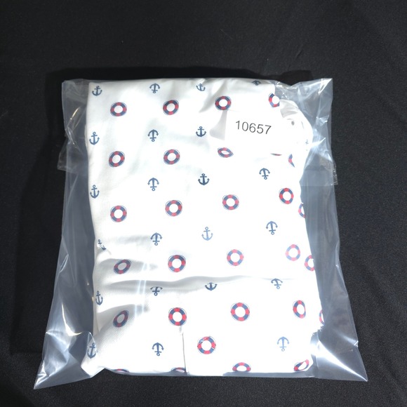 Xcaster Outdoor Polo Shirt Men's XL White Anchor Lifebuoy Print Performances Geo - Picture 12 of 12